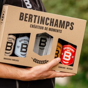 Coffret 4 bières 33cl + 1 verre 25cl de Bertinchamps