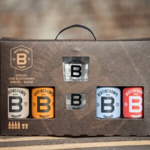 Coffret 4 bières 50cl + 2 verres 25cl de Bertinchamps